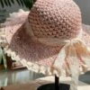 Vintage Knitted Lace Brim Beach Sun Hat -Retro Pulse Shop SCQL000272 COP 1 2