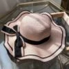 Vintage Wavy Edge Beach Hat With Bow