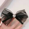 Black Mesh Diamond Bow Hairpin -Retro Pulse Shop SCQL000313 B 1 1 compressed