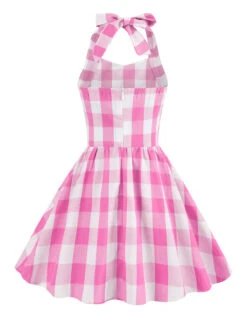 Kids Party 1950s Plaid Halter Swing Girl's Dress 14 Kids Party 1950s Plaid Halter Swing Girl's Dress -Retro Pulse Shop SCSL000001 LP 3