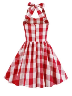 Kids Party 1950s Plaid Halter Swing Girl's Dress 21 Kids Party 1950s Plaid Halter Swing Girl's Dress -Retro Pulse Shop SCSL000001 R 2