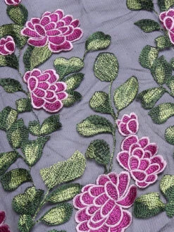 Black 1950s Peony Embroidery Dress 11 Black 1950s Peony Embroidery Dress -Retro Pulse Shop SCV000030 PU 7