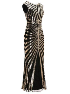 [US Warehouse] Gold 1920s Sequin Art Deco Maxi Dress -Retro Pulse Shop SCV000052 GO 6 5eeeec50 0cd6 4812 99dd 7652cbc9dda5