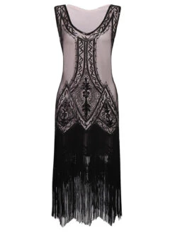[US Warehouse] 1920s Beaded Fringed Flapper Dress -Retro Pulse Shop SCV000107 PP 1