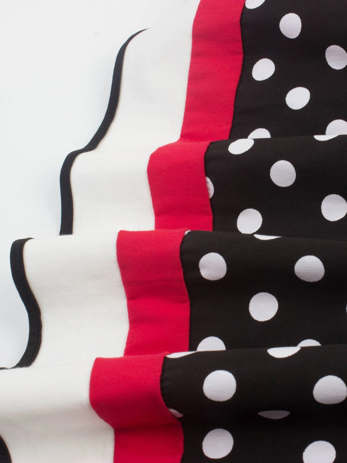 1950s Polka Dot Belted Patchwork Dress 7 1950s Polka Dot Belted Patchwork Dress - Image 5