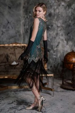 [US Warehouse] Blue 1920s Beaded Fringed Dress -Retro Pulse Shop SCV000158 CG 4 bb3c288c e207 4439 be18 94adfbac09e8