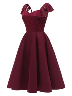 1950S Satin Solid Swing Dress -Retro Pulse Shop SCV000777 WR 2 26425813 d4f8 428d b86d d19774c2ae7f