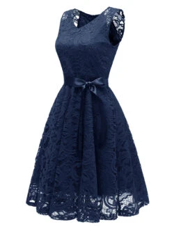 1950s Lace V Neck Bow Dress -Retro Pulse Shop SCV001129 SKB 3 770961ba 7048 4fda bfc9 47f29c37155c