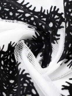 Black 1950s Striped Swing Dress -Retro Pulse Shop SCV001365 PAT1 6