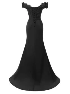 Vintage Chiffon Off Shoulder Maxi Dress -Retro Pulse Shop SCV001591 B 3