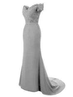 Vintage Chiffon Off Shoulder Maxi Dress -Retro Pulse Shop SCV001591 LGR 2 6f01882c f12c 4a61 ac73 4cc74a34e0f1