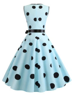 1950s Bow Polka Dot Swing Dress -Retro Pulse Shop SCV002515 BD1 3 317c4507 af06 444c 9bd3 111134002007