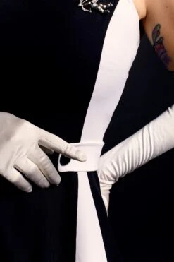 Black 1950s Solid Spaghetti Dress -Retro Pulse Shop SCV002617 B L 3 4315308b 00ae 47f8 ad69 e575d8d4d63b