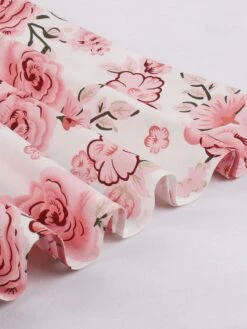 1950s Floral Flare Sleeve Swing Dress -Retro Pulse Shop SCV005177 PAT1 6 e5c3a9a0 13db 4123 8944 6f66f082152b