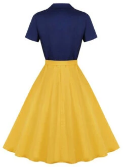 Snow White Style Button 1950s Dress -Retro Pulse Shop SCV005258 BL 2
