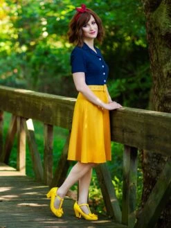 Snow White Style Button 1950s Dress -Retro Pulse Shop SCV005258 NA 1