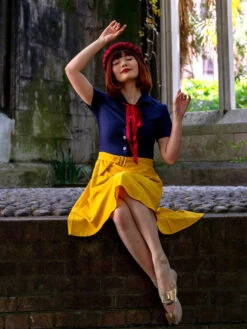 Snow White Style Button 1950s Dress -Retro Pulse Shop SCV005258 NA 3 1