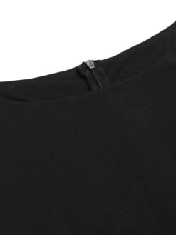 Black 1950s Polka Dot Swing Vintage Dress -Retro Pulse Shop SCV008242 4 compressed