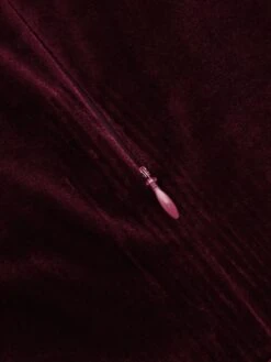 Wine Red 1960s Velvet Bodycon Vintage Dress 27 Wine Red 1960s Velvet Bodycon Vintage Dress -Retro Pulse Shop SCV009605 6