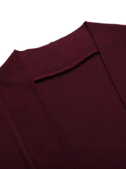 2PCS Wine Red 1960s Velvet Bodycon Dress 20 2PCS Wine Red 1960s Velvet Bodycon Dress -Retro Pulse Shop SCV009606 6