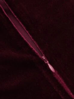 2PCS Wine Red 1960s Velvet Bodycon Dress 22 2PCS Wine Red 1960s Velvet Bodycon Dress -Retro Pulse Shop SCV009606 8