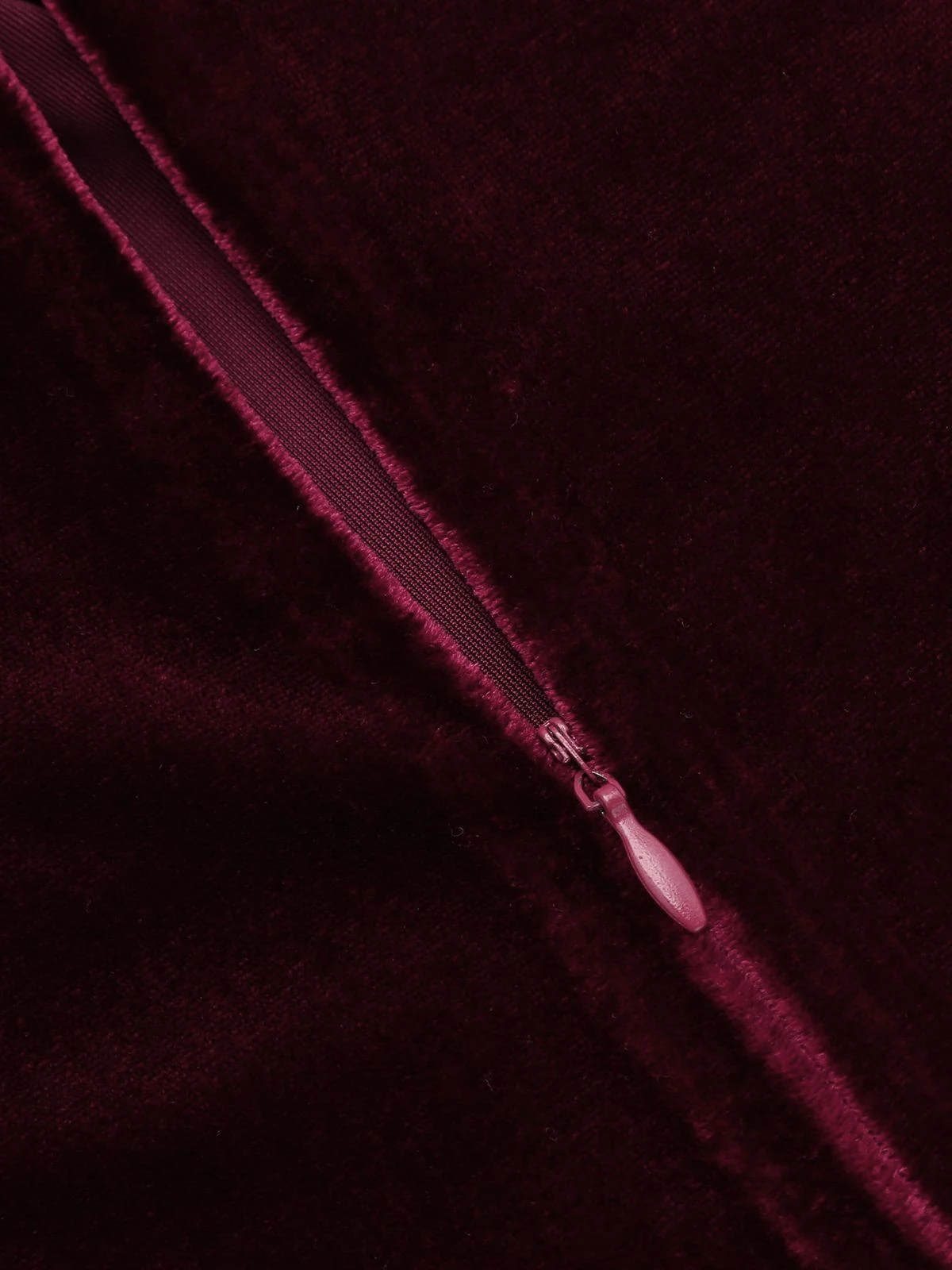 2PCS Wine Red 1960s Velvet Bodycon Dress 11 2PCS Wine Red 1960s Velvet Bodycon Dress - Image 9