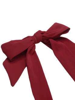 Red 1960s Solid Halter Bodycon Dress -Retro Pulse Shop SCV012000 4