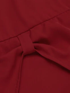 Red 1960s Solid Halter Bodycon Dress -Retro Pulse Shop SCV012000 7