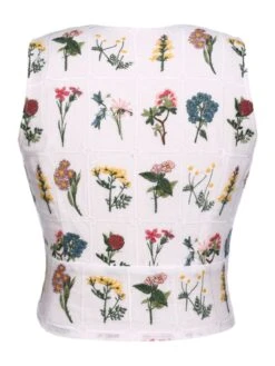 White 1950s Floral Embroidery Crop Top -Retro Pulse Shop SCV016331 3 607420fa 9f86 4ac6 ab45 10102ebe1a78