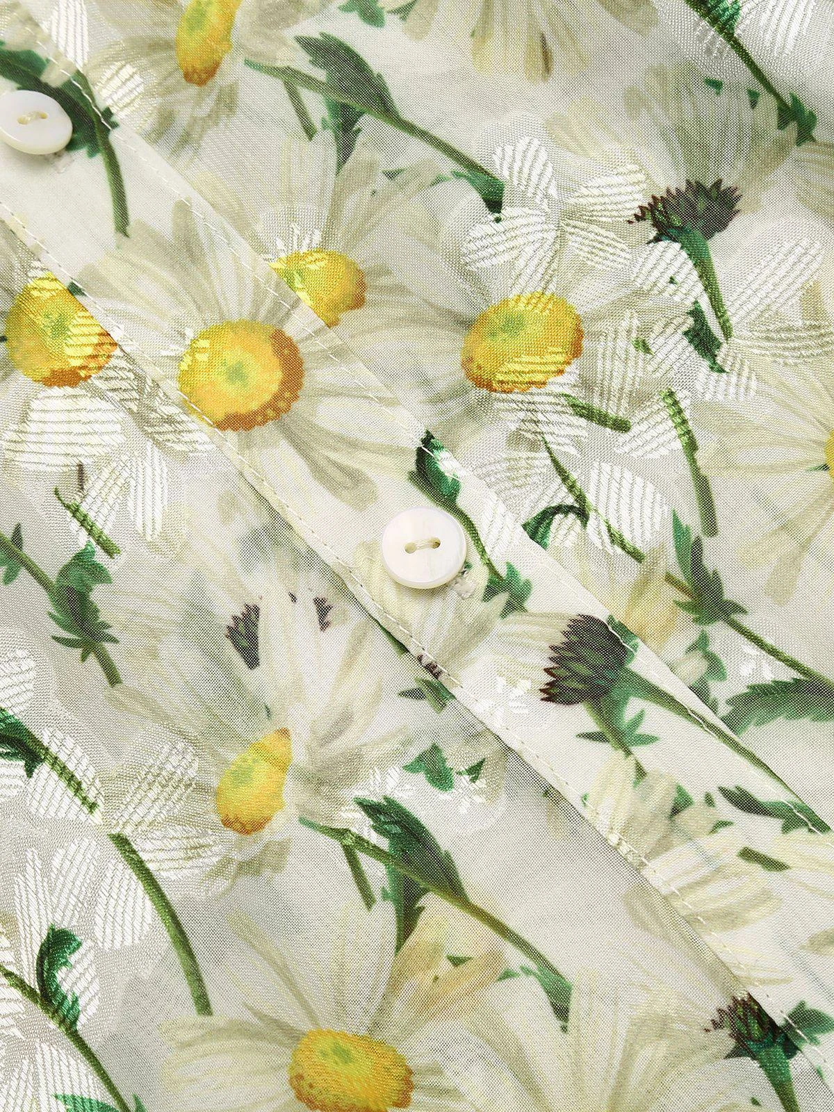 Yellow 1950s Romper & White Floral Skirt 14 Yellow 1950s Romper & White Floral Skirt - Image 12