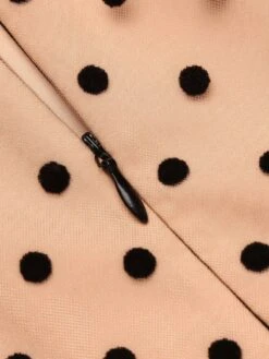 Black 1930s Polka Dot Patchwork Belt Jumpsuit -Retro Pulse Shop SCV016938 7