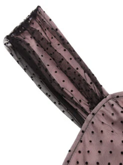 2PCS 1950s Polka Dot Bowknot Lace Strap Dress -Retro Pulse Shop SCV017250 6