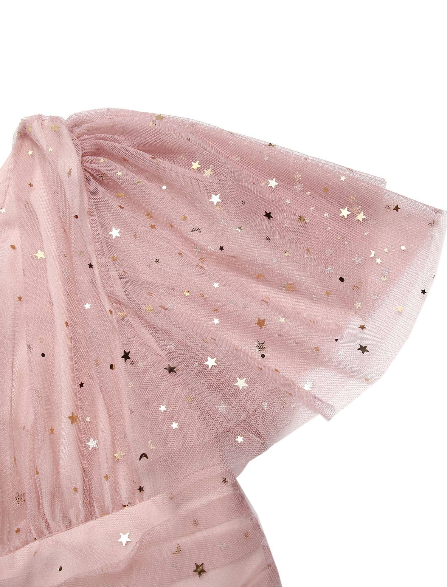 Pink 1950s Star Sequin Lace Swing Dress 9 Pink 1950s Star Sequin Lace Swing Dress - Image 7