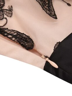 Nude 1950s Lace Butterfly Swing Vintage Dress -Retro Pulse Shop SCV017386 6