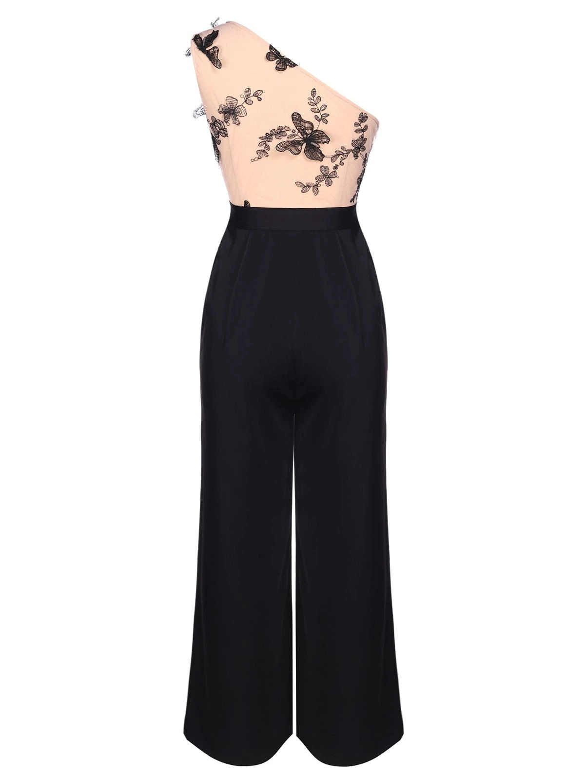 1930s One-shoulder Lace Butterfly Jumpsuit 5 1930s One-shoulder Lace Butterfly Jumpsuit - Image 3
