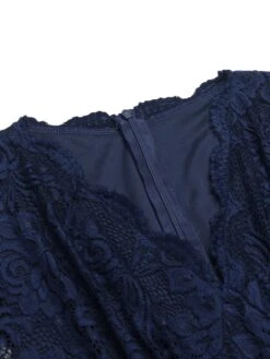 1950s Floral Lace Solid Swing Dress -Retro Pulse Shop SCV018062 NB 4 7699b022 7992 4e07 9326 4c8679df8d68