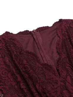 1950s Floral Lace Solid Swing Dress -Retro Pulse Shop SCV018062 WR 4 91e0a93e 1bdb 421d bbdb 7aa7a9c8d8ed