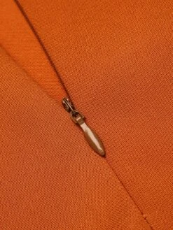 Orange 1950s Cape Pumpkin Swing Dress -Retro Pulse Shop SCV019299 10