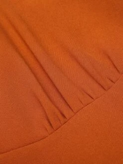 Orange 1950s Cape Pumpkin Swing Dress -Retro Pulse Shop SCV019299 9