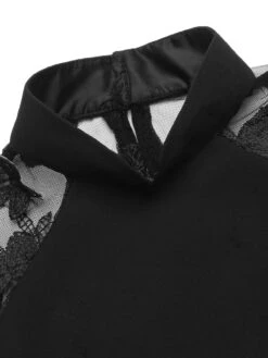 Black 1960s Butterfly Backless Pencil Dress -Retro Pulse Shop SCV019360 4