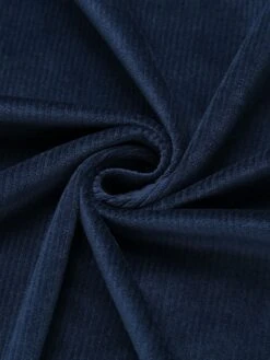 Navy Blue 1950s Velvet Long Coat -Retro Pulse Shop SCV020321 9