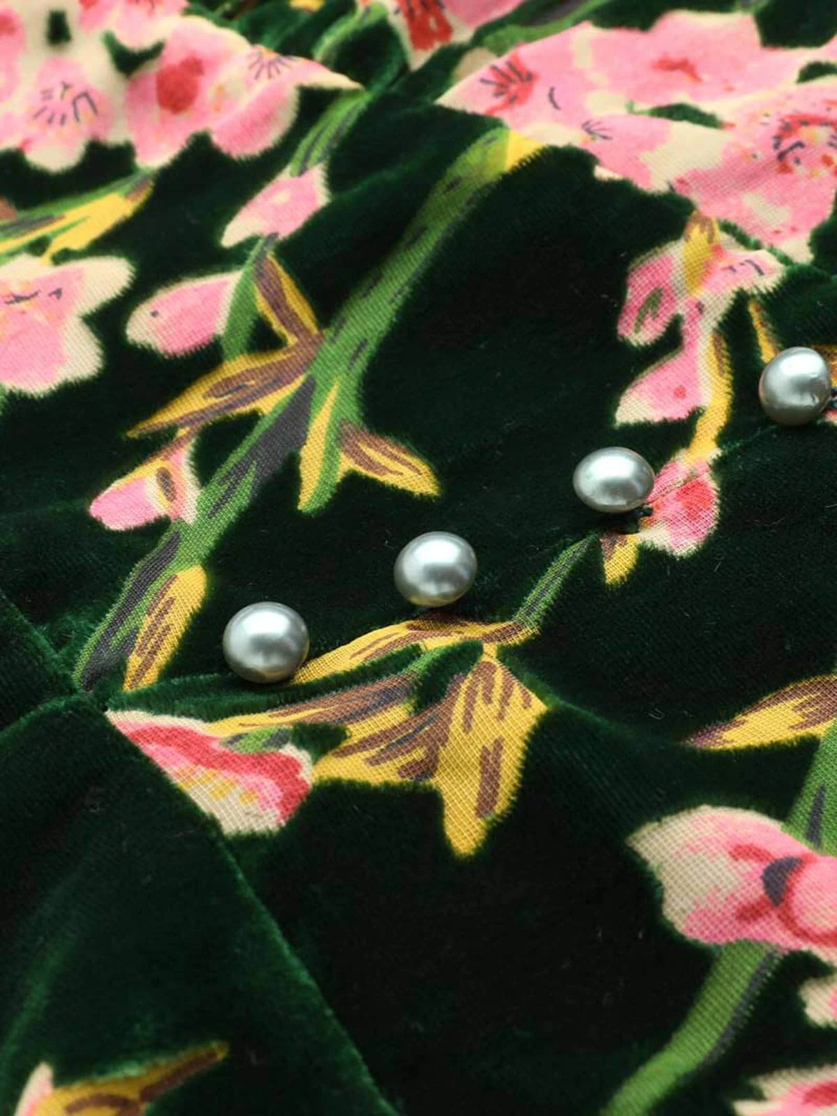 Green 1930s Velvet Vintage Jumpsuit 8 Green 1930s Velvet Vintage Jumpsuit - Image 6