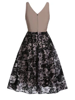 Black 1950s Butterfly Mesh Stitching Dress 12 Black 1950s Butterfly Mesh Stitching Dress -Retro Pulse Shop SCV020938 3 45fc7622 0fcd 42e8 b5ea 176dd6867272