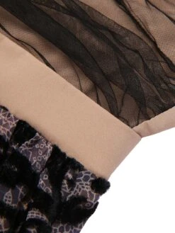 Black 1950s Butterfly Mesh Stitching Dress 14 Black 1950s Butterfly Mesh Stitching Dress -Retro Pulse Shop SCV020938 4