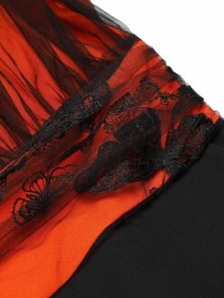 Orange 1930s Butterfly V-Neck Patchwork Jumpsuit -Retro Pulse Shop SCV021034 6