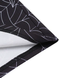 Black 1960s Off-shoulder Spider Web Dress -Retro Pulse Shop SCV021131 7