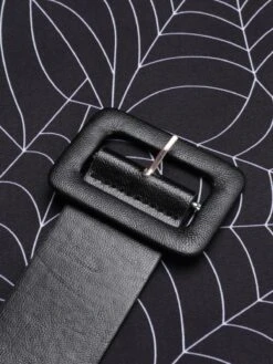 Black 1960s Off-shoulder Spider Web Dress -Retro Pulse Shop SCV021131 8