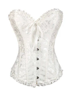 Steampunk Gothic Lace Overbust Corset -Retro Pulse Shop SCV021148 W