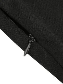 Green 1950s Long Sleeve Patchwork Swing Dress -Retro Pulse Shop SCV021198 G 6