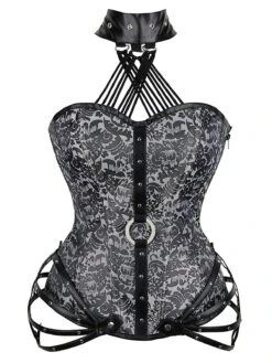 Steampunk Gothic Halter Overbust Corset